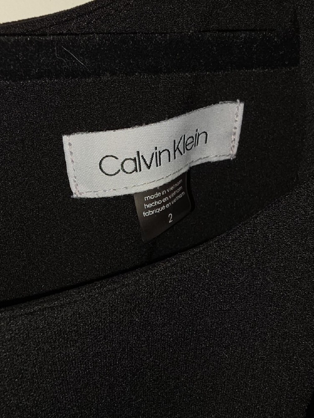Calvin Klein Black Sleeveless Midi Sheath Dress - Picture 3 of 3